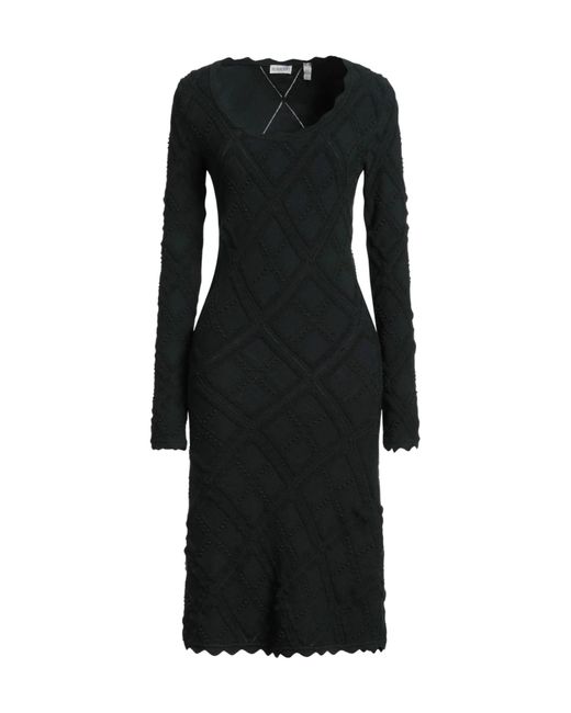 Burberry Black Solid-Color Knitted Dress
