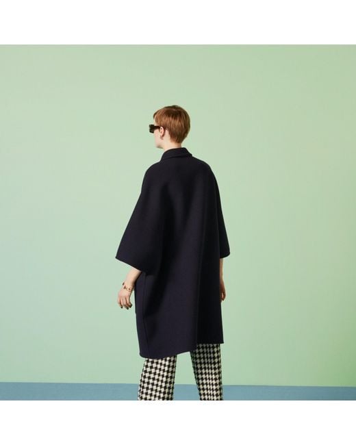 Gucci Blue Reversible Coat