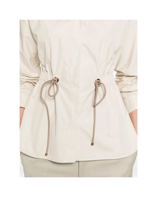 Max Mara Natural Tazzina Drawstring Shirt