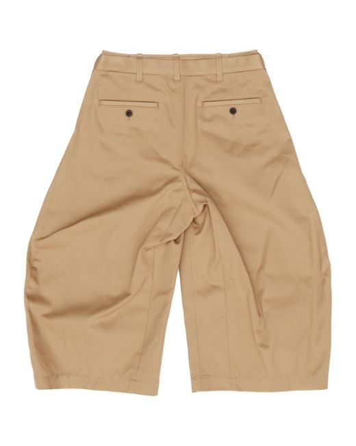 Sacai Natural Belted Wide-Leg Pants