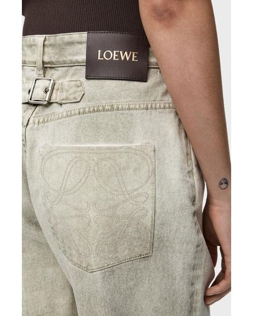 Loewe White High-Rise Straight-Leg Jeans