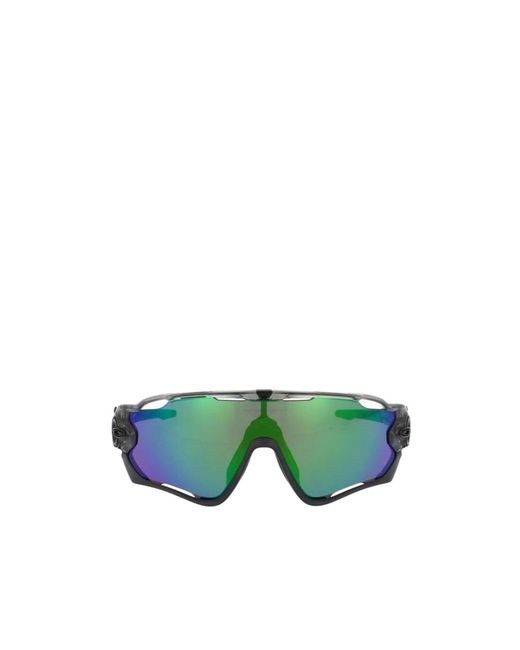 Oakley Green Shield-Shaped Sunglasses for men