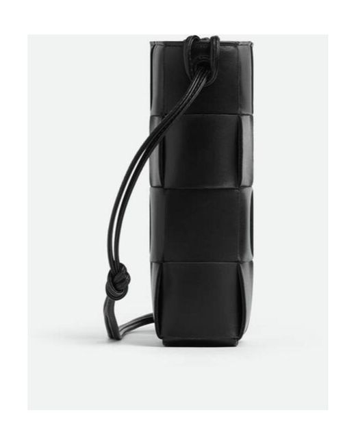 Bottega Veneta Black Woven Strap Phone Case