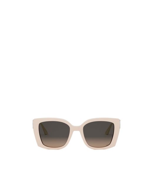 Dior White Full Frame Sunglasses