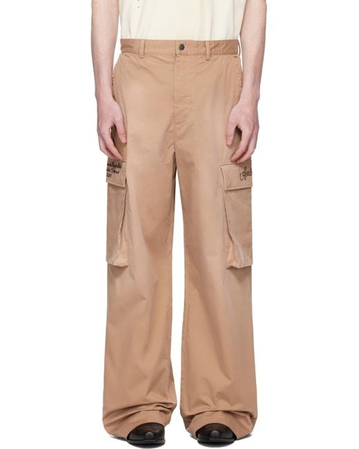 Amiri Natural Belt Loops Slacks for men