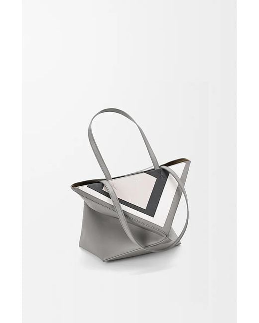Loewe Gray Medium Puzzle Fold Tote Bag