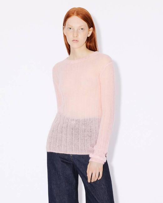 KENZO Pink Semi-Sheer Jumper
