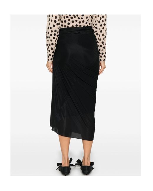 Dries Van Noten Black Asymmetrical Skirt