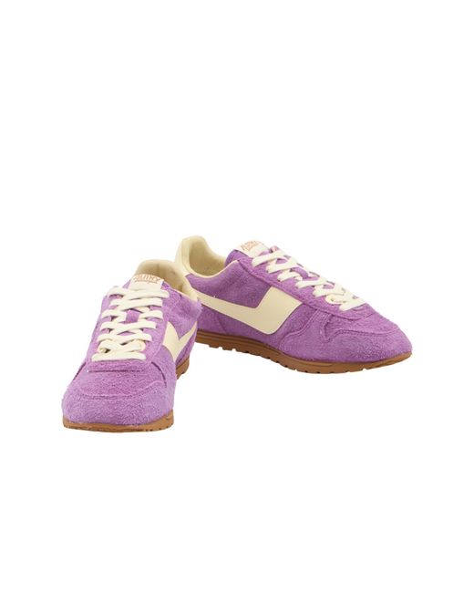 Autry Purple Windspin Lace-Up Sneakers