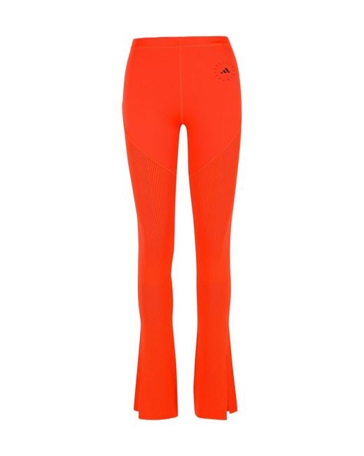 Adidas By Stella McCartney Logo Printed Flared Leggings