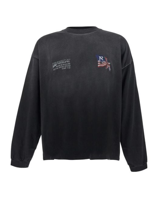 Represent Blue Crew-Neck Sweatshirt for men