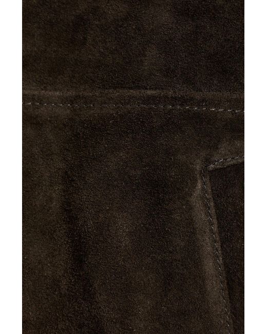 Arma Brown Long-Sleeve Leather Jacket for men