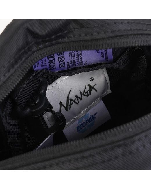 NANGA Black Ur Shoulder Bag for men