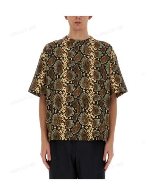 Tシャツ・カットソー Jil Sander T-SHIRT WITH ANIMAL PATTERN Jil Sander T Shirt With Animal Pattern in Black for Men | Lyst