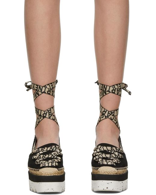 Stella McCartney Black Flat Shoes