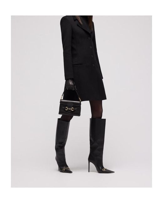 Gucci Black Horsebit Duomo Small Top Handle Bag