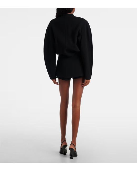 Mugler Black Lily-Pad Casual Jacket