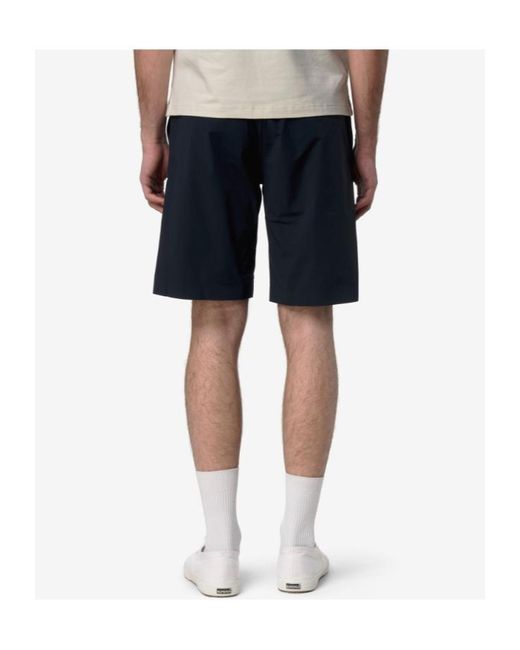 K-Way Blue Tailored Bermuda Shorts for men