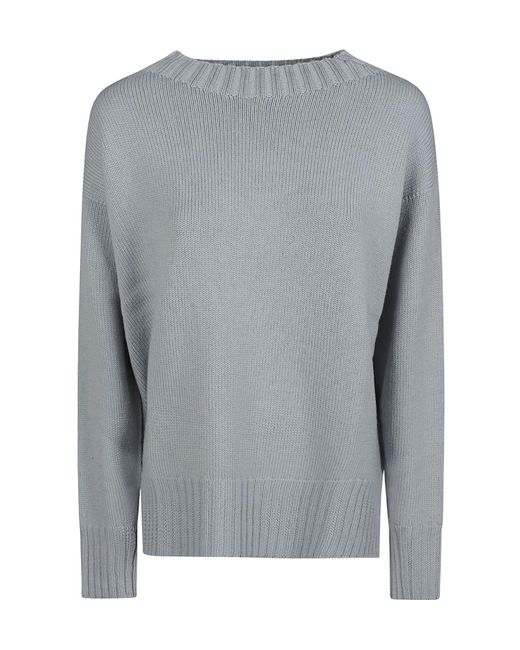 Drumohr Gray Crew-Neck Sweater