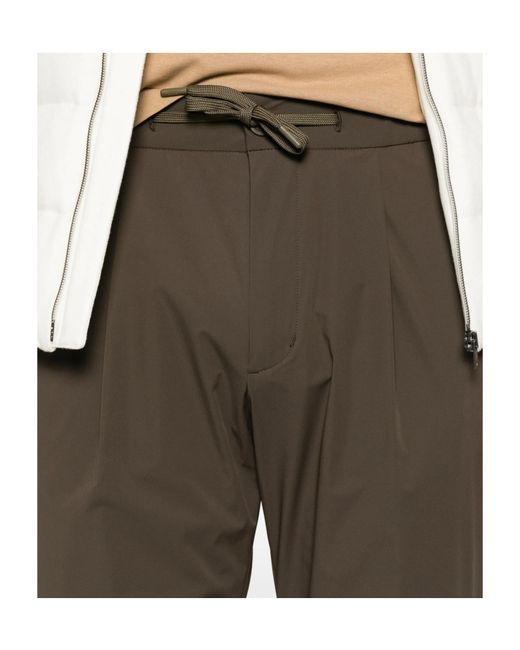 Herno Gray Drawstring Trousers for men