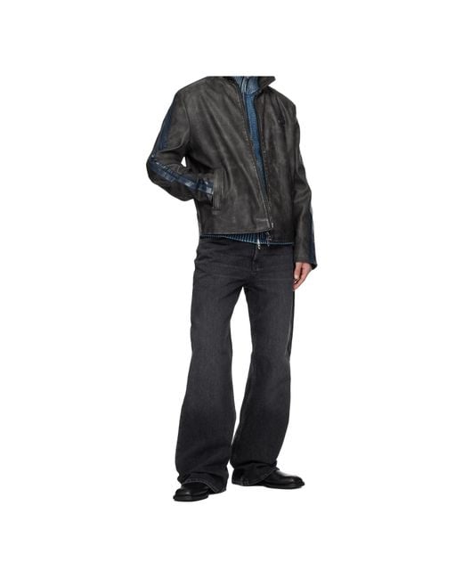 DIESEL Gray J-Hole Zipped Jacket for men