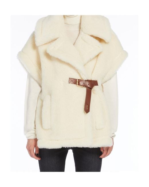 Max Mara Natural Newabavo Belted Cape