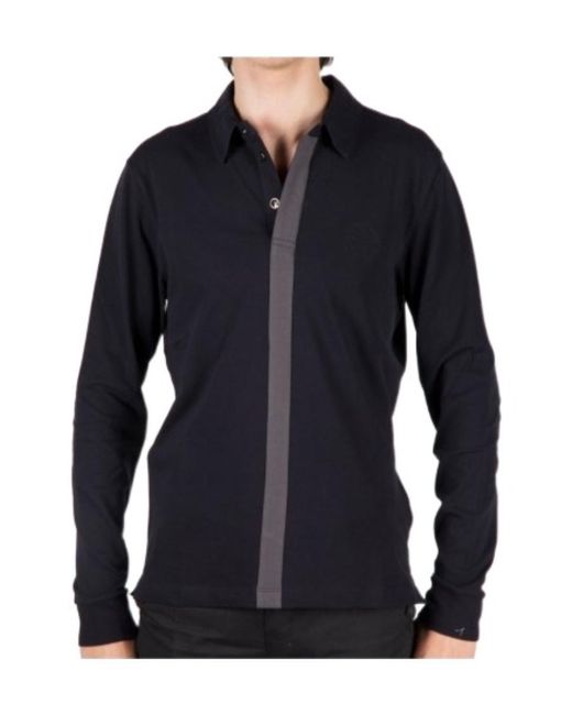 Armani Collezioni Blue Long-Sleeved Shirt for men