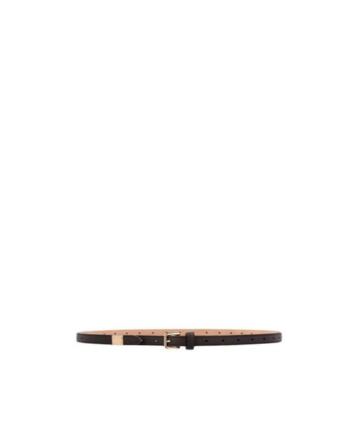 Dolce & Gabbana White Punched Hole Buckled Belt