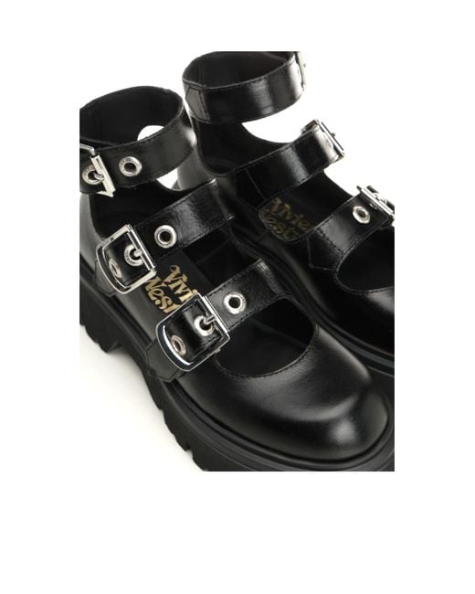 Vivienne Westwood Black Bacchus Shoes Cow Leather Pumps
