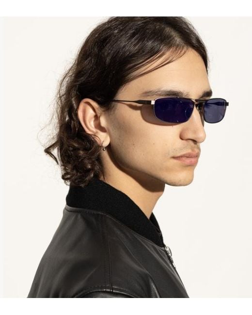 Balenciaga White Eyewear Rectangular Frame Sunglasses for men