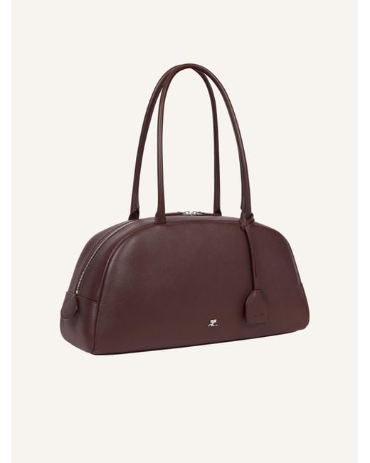 Courreges Brown Courrèges Monday Zip Shoulder Bag