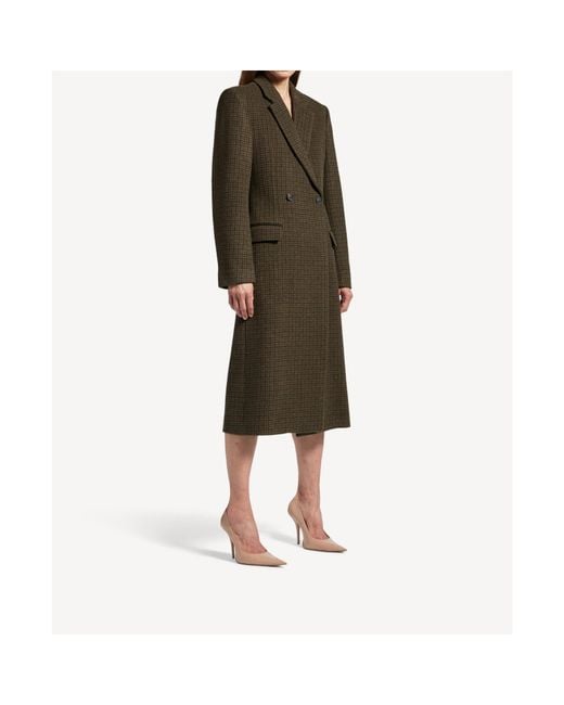 Balenciaga Multicolor Check Patterned Standard Coat