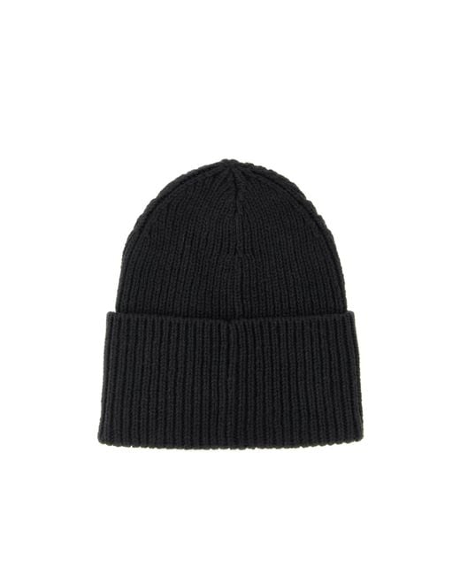 Sacai Black X Carhartt Logo Patch Knit Beanie for men