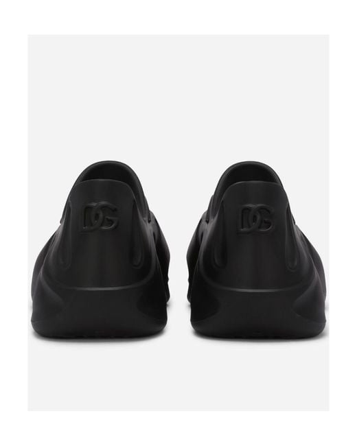 Dolce & Gabbana Black Toy Round-Toe Sneakers for men