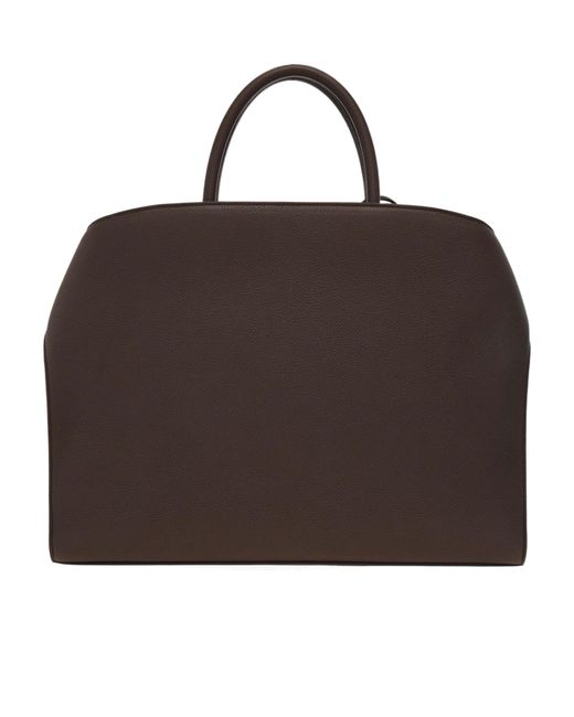Ferragamo Brown Hug Briefcase for men