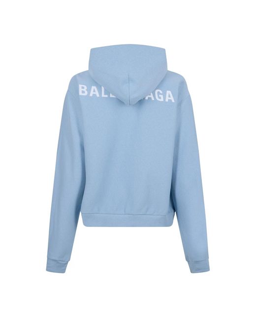 Balenciaga Blue Zippered Hoodie