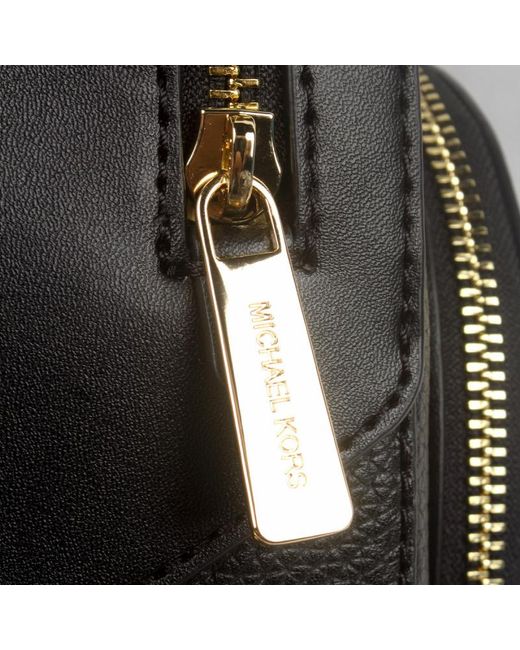 Michael Kors Black Medium Jaycee Zipper Pocket Backpack