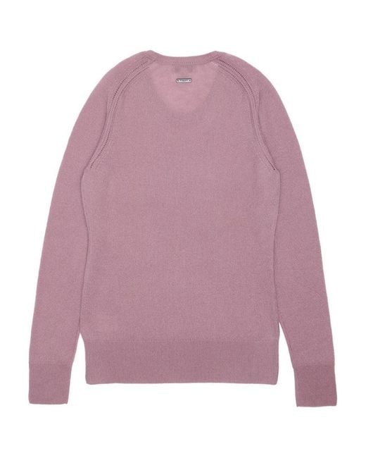 Burberry Purple Logo Knitted Pullover