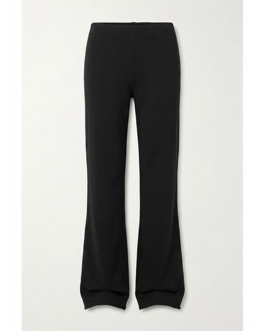 Skims Black Plain Jersey Casual Pants