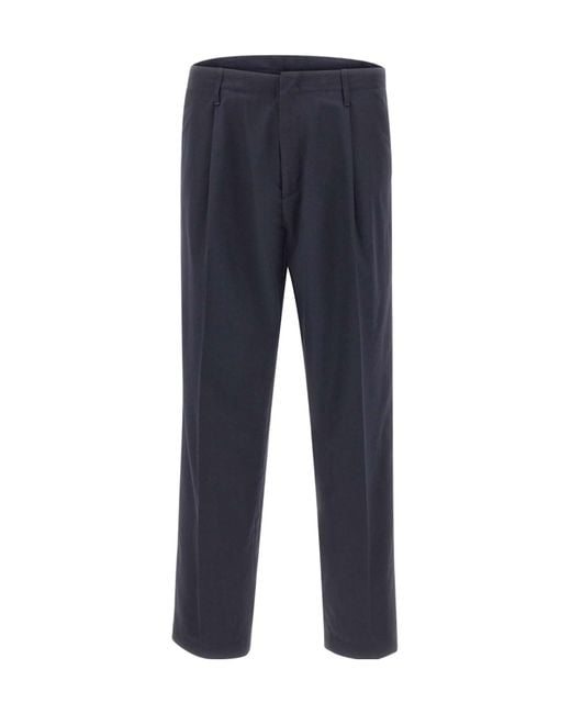 Dondup Blue Miles Pleated Chino Pants for men
