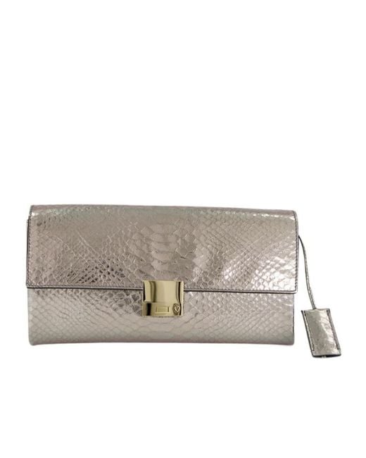 Tom Ford Gray Flap Clutch