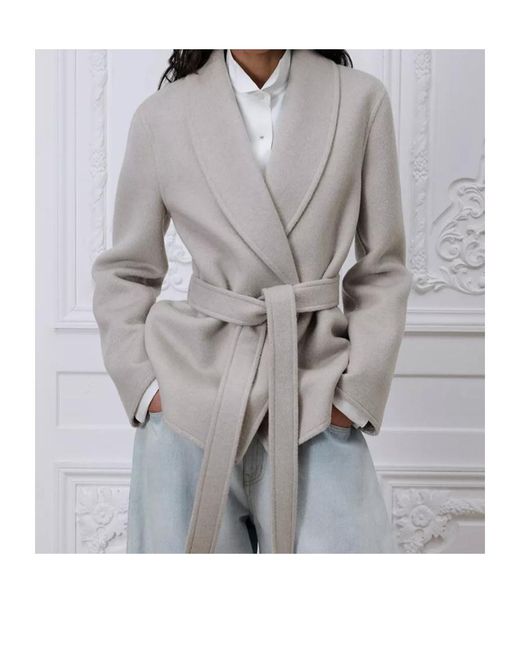 Dior Gray Long-Sleeved Coat