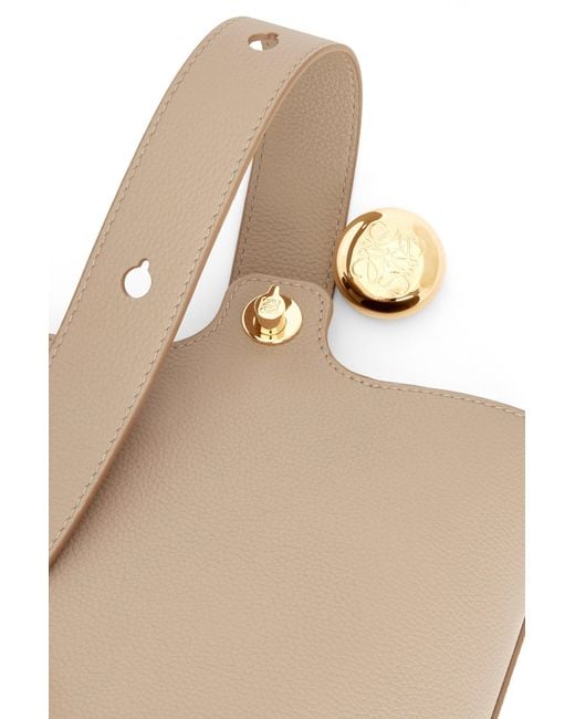 Loewe White Pebble Mini Bucket Bag