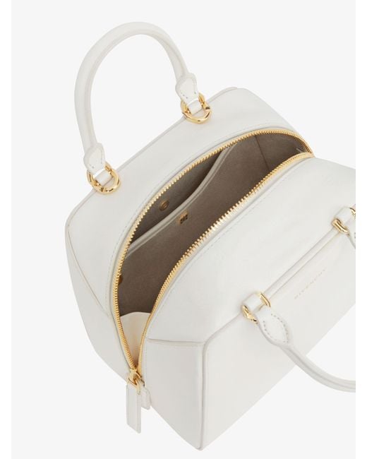 Givenchy White Mini Antigona Cube Bag