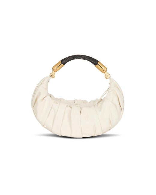 Balmain White Medium Ebene Bag