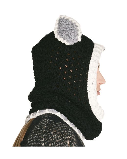 Marni Black Donkey Puppet Hood Balaclava for men