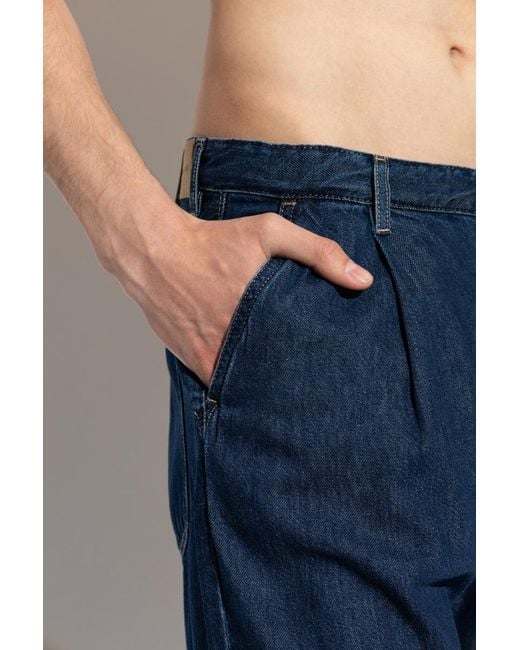 Samsøe & Samsøe Blue Saroger Pleated Jeans for men