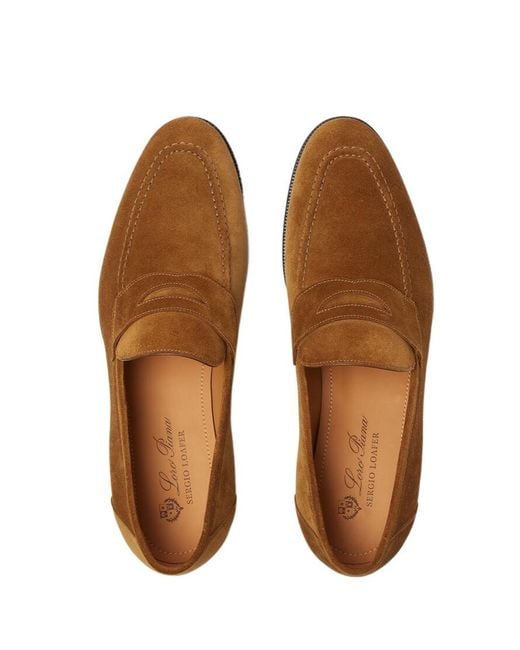 Loro Piana Brown Sergio Walk Loafers for men