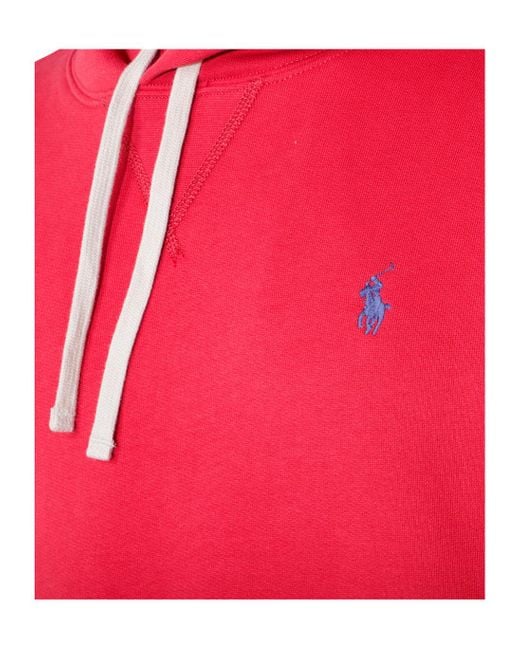 Polo Ralph Lauren Red The Rl Fleece Hoodie for men