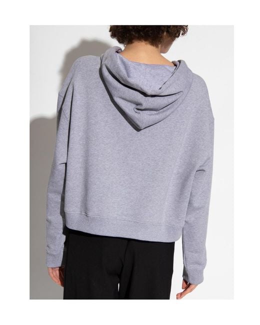 Stella McCartney Blue Long-Sleeved Drawstring Hoodie